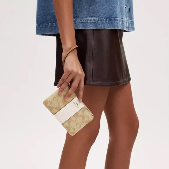 Coach Corner Zip Wristlet - Picture 2 of 6